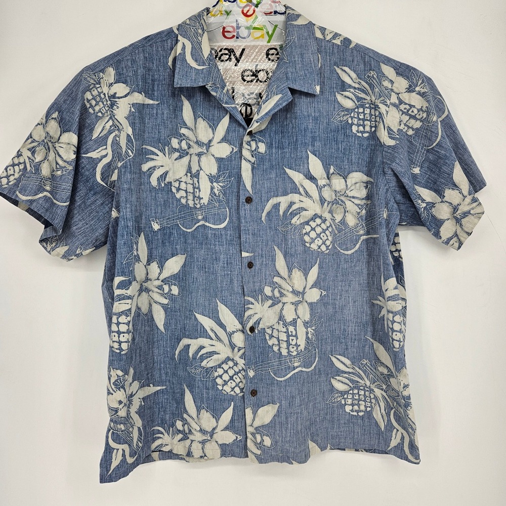 Vintage RJC Hawaiian Shirt Mens 4X Hawaiian Floral Short Sleeve Reverse Print